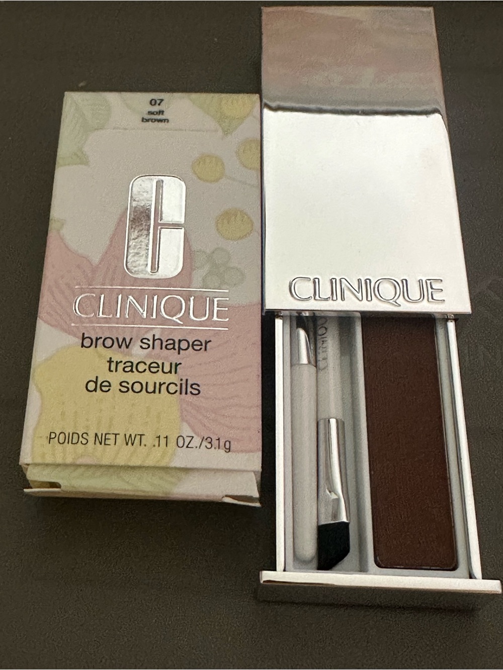 Clinique Brow Shaper Eyebrows Full Size 3.1g Soft Brown 07 Brand New In Box